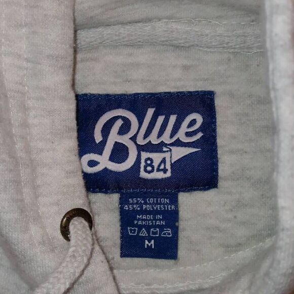 Blue 84 Naples Long Lake Hoodie  Size Medium  PTP 22" Length 27" Color Grey  55% - Picture 4 of 6